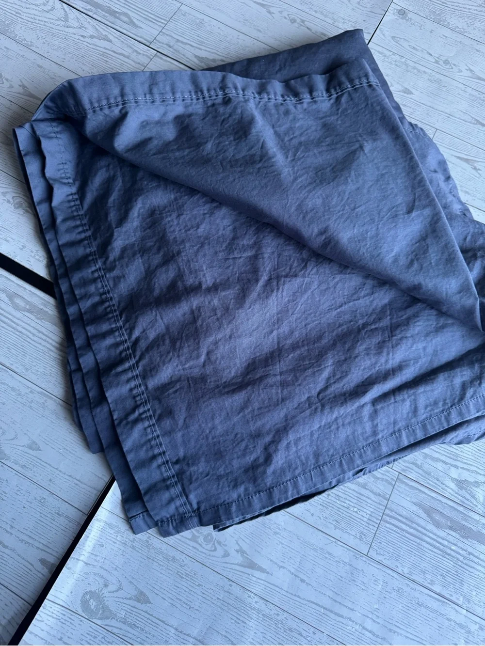 Lacoste Navy Blue 100%Cotton Flat Sheet- New Condition